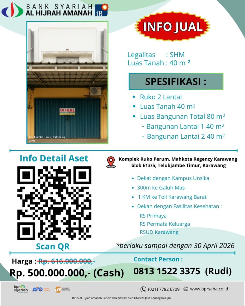 Ruko karawang e13 5 1