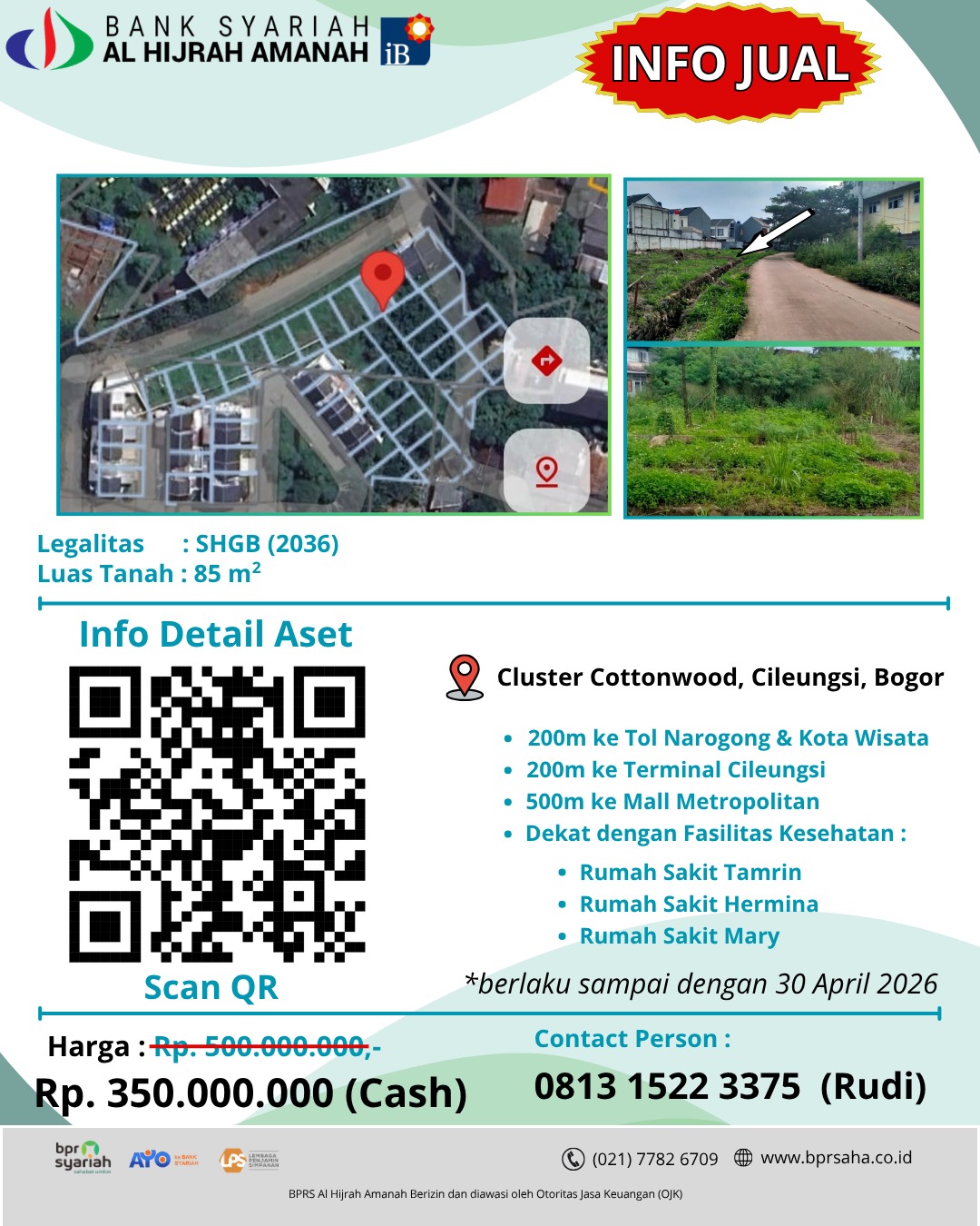 Tanah cottonwood cileungsi